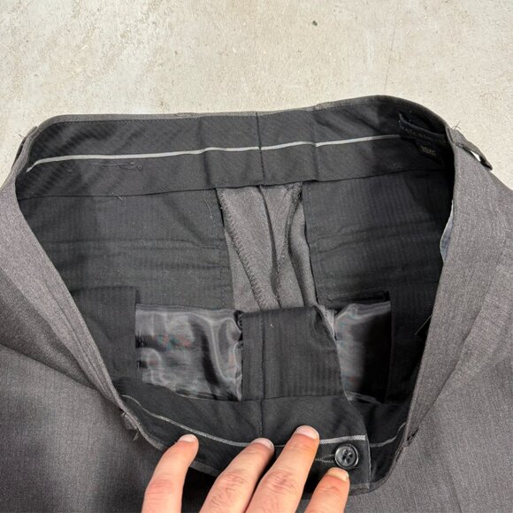 Banana Republic Suit 2pc Grey Cerruti 1881 Italy Wool Modern Fit 42R 36x33 - Picture 12 of 13